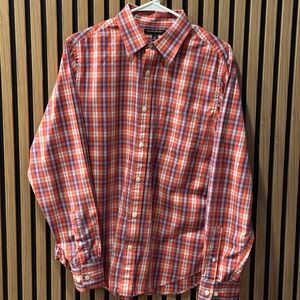 Banana Republic Factory Plaid Casual Button-Down Shirt